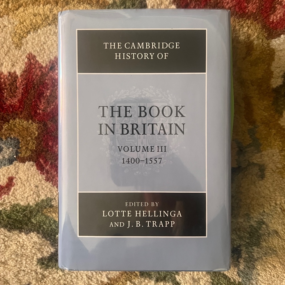 Cambridge History of the Book in Britain Vol. 3 hardcover-very good